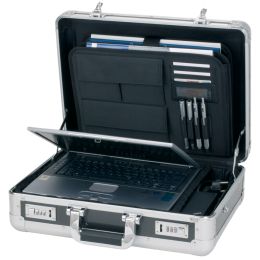 ALUMAXX Laptop-Attach-Koffer CARBON, Aluminium