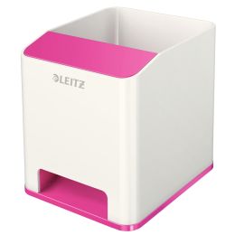 LEITZ Sound Stiftekcher WOW Duo Colour, 2 Fcher, pink