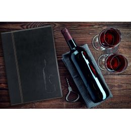 Securit Weinkarte TRENDY, DIN A4, schwarz
