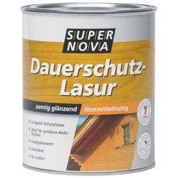 SUPER NOVA Dauerschutz-Lasur, nubaum, 750 ml