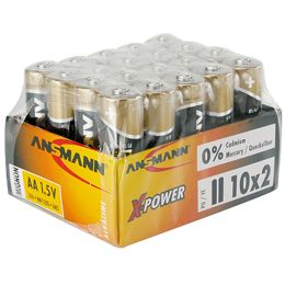 ANSMANN Alkaline Batterie X-Power,9V E-Block, 10er Display