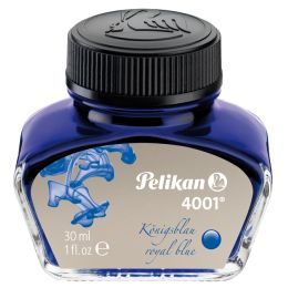 Pelikan Tinte 4001 im Glas, blau-schwarz, Inhalt: 30 ml