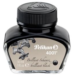 Pelikan Tinte 4001 im Glas, blau-schwarz, Inhalt: 30 ml