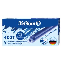 Pelikan Groraum-Tintenpatronen 4001 GTP/5, blau-schwarz