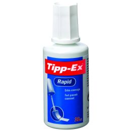 Tipp-Ex Flacon correcteur Rapid, blanc, contenu: 20 ml
