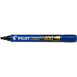 PILOT Permanent-Marker 400, Keilspitze, blau