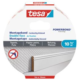 tesa Powerbond Montageband fr Tapete/Putz, 19 mm x 1,5 m