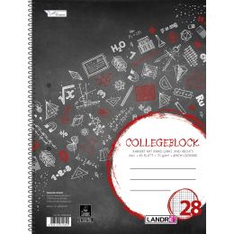 LANDR Collegeblock college DIN A4, liniert, 80 Blatt