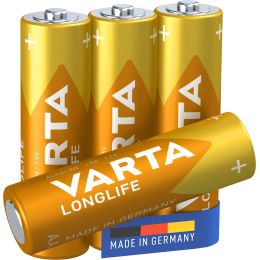VARTA Alkaline Batterie LONGLIFE, Mignon (AA/LR6)