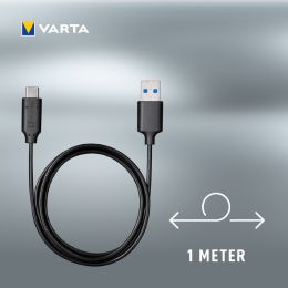 VARTA Ladekabel & Datenkabel mit USB 3.1 Type C Adapter