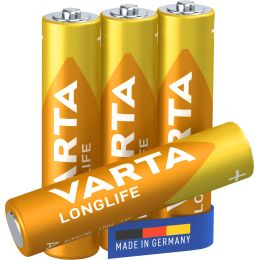 VARTA Alkaline Batterie LONGLIFE, Micro (AAA/LR03)