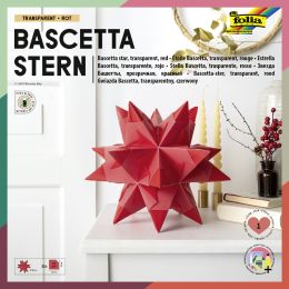 folia Faltbltter Bascetta-Stern, 200 x 200 mm, rot