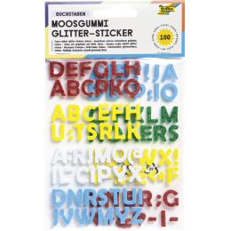 folia Moosgummi Glitter-Sticker, Zahlen