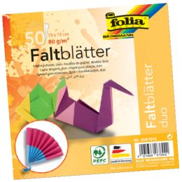 folia Faltbltter Duo, 150 x 150 mm, 50 Blatt
