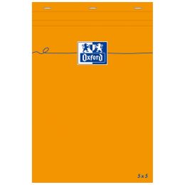 Oxford Notizblock, 85 x 120 mm, kariert, 80 Blatt, orange