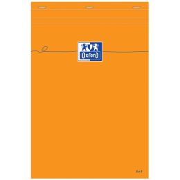 Oxford Notizblock, 210 x 315, kariert, 80 Blatt, orange