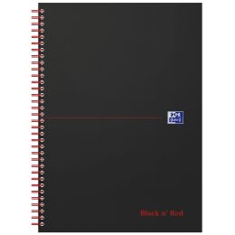 Oxford Black n Red Spiralbuch, DIN A4, kariert, Karton