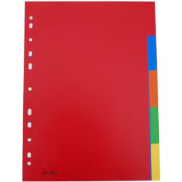 proOFFICE Kunststoff-Register, blanko, A4, 10-teilig