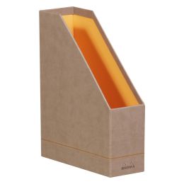 RHODIA Stehsammler, aus Kunstleder, DIN A4, orange
