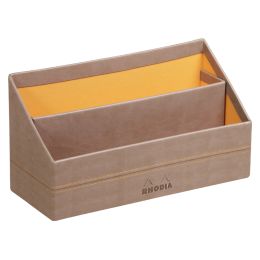 RHODIA Briefhalter, aus Kunstleder, orange