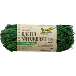 folia Raffia-Naturbast, 50 g, smaragdgrn