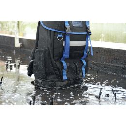 HEYTEC Werkzeug-Rucksack, unbestückt, Farbe: schwarz/ blau