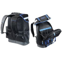 HEYTEC Werkzeug-Rucksack, unbestckt, Farbe: schwarz/ blau
