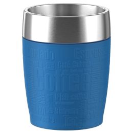 emsa Isolierbecher TRAVEL CUP, 0,20 L., Manschette blau