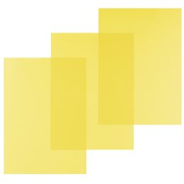 pavo Einbanddeckel, DIN A4, PVC, gelb transparent, 0,20 mm