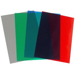pavo Einbanddeckel, DIN A4, PVC, farbig sortiert, 0,20 mm