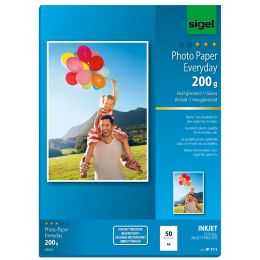 sigel InkJet-Everyday-Foto-Papier, DIN A4, hochglnzend