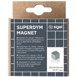 sigel Neodym-Wrfelmagnet Strong C5, 6er Set, silber