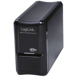 LogiLink Externes RAID Gehäuse, für 2x3,5 SATA Festplatten