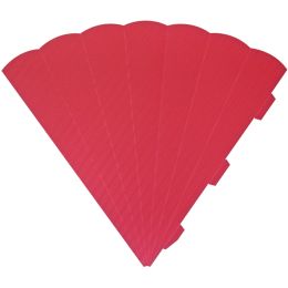 HEYDA Schultüten-Zuschnitt, 6-eckig, 69 cm, rot