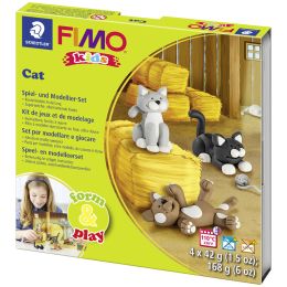 FIMO kids Modellier-Set Form & Play Cat, Level 2