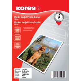 Kores Foto-Papier, DIN A4, 180 g/qm, matt