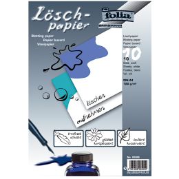 folia Löschpapier-Block, DIN A4, 120 g/qm, weiß