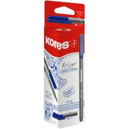 Kores Fineliner K-Liner, Strichstrke: 0,4 mm, blau