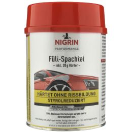NIGRIN Performance Fll-Spachtel, 1 kg, hellgrau