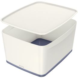 LEITZ Aufbewahrungsbox My Box, 18 Liter, wei/grau
