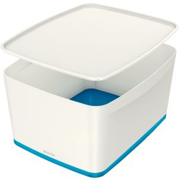 LEITZ Aufbewahrungsbox My Box, 18 Liter, wei/blau
