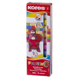 Kores Kinderknete PLASTILINA, 10 Farben in Faltschachtel