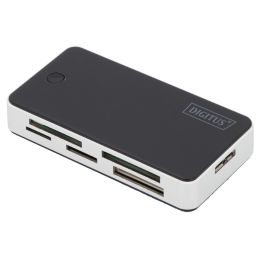 DIGITUS USB 3.0 Card Reader All-in-one, schwarz / silber