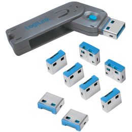 LogiLink USB Sicherheitsschloss, 1 Schlssel / 4 Schlsser