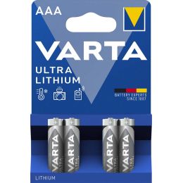 VARTA Lithium Batterie Ultra Lithium, Micro (AAA), 4er Pack