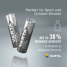 VARTA Lithium Batterie Ultra Lithium, Micro (AAA), 4er Pack