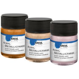KREUL Acryl-Metallicfarbe, goldbronze, 50 ml