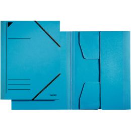 LEITZ Eckspannermappe, DIN A4, Karton 320 g/qm, blau