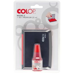 COLOP Kombibox Stempelkissen + Stempelfarbe, schwarz