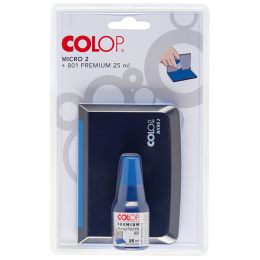 COLOP Kombibox Stempelkissen + Stempelfarbe, blau
